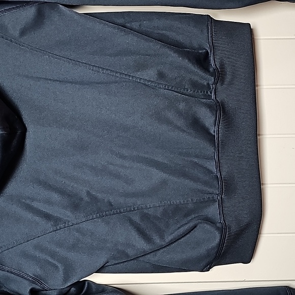 Puma Training XS navy blue zip up hoodie, neon pink/orange accents - Picture 10 of 15